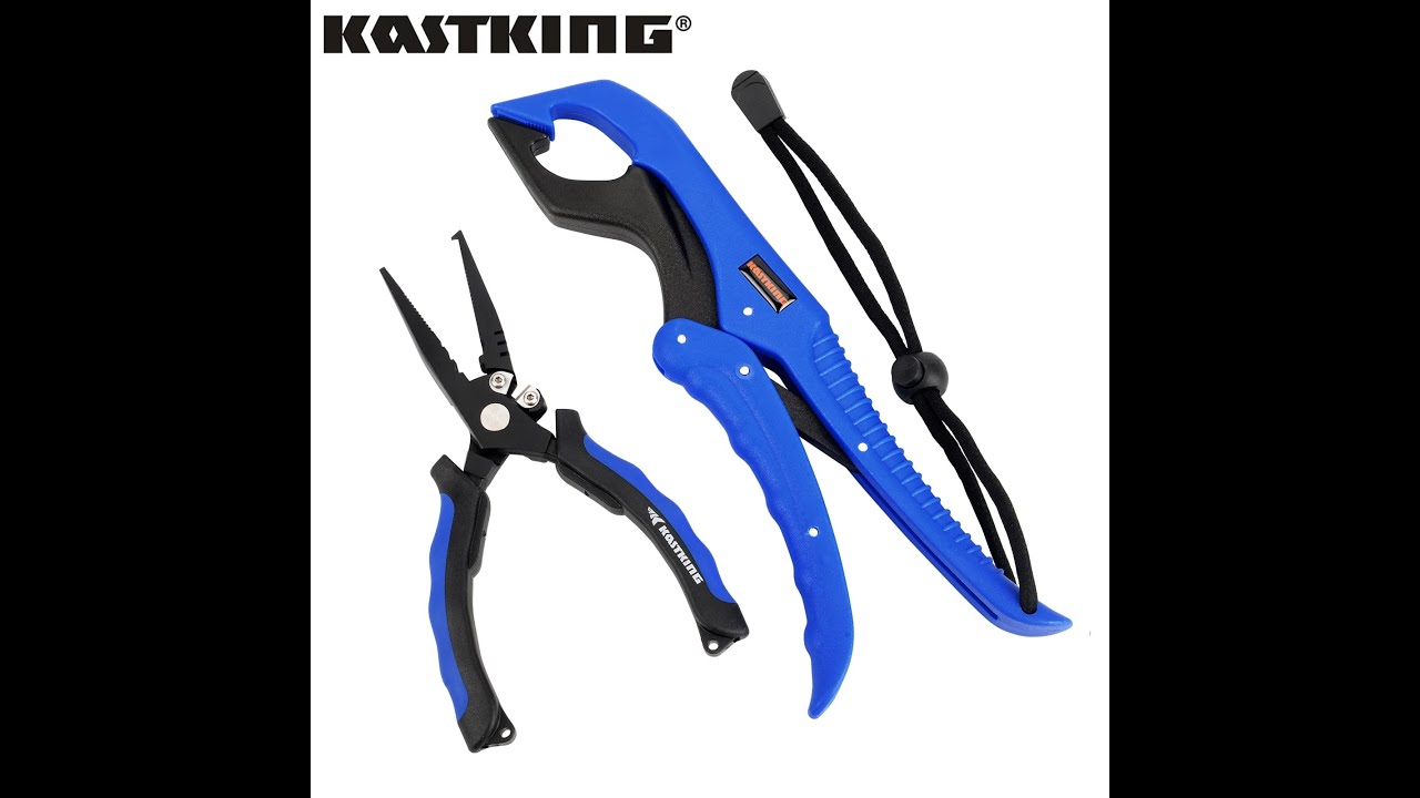 KastKing Intimidator Fishing Pliers Combo with Floating Lip Grip 