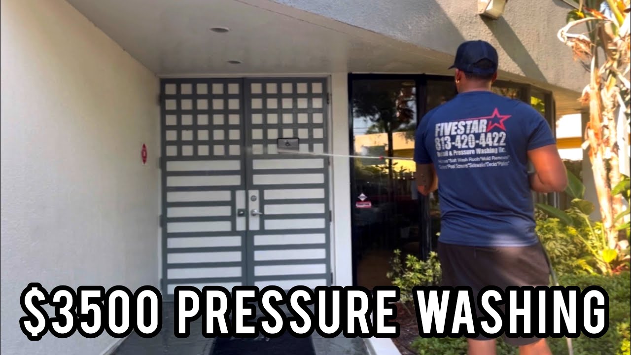 He made $3,500 pressure washing a doctors office