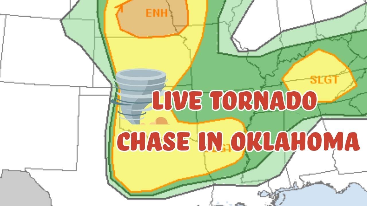 LIVE! Oklahoma Tornado Threat - Severe Storm Chase (May 23, 2024) - YouTube