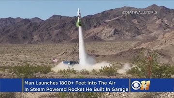 ‘Flat-Earther’ Launches Self Into Sky In Steam-Powered Rocket