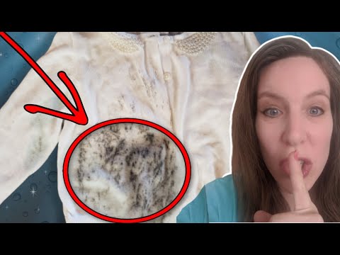 THE SECRET to getting DIRT STAINS off a white SWEATER!