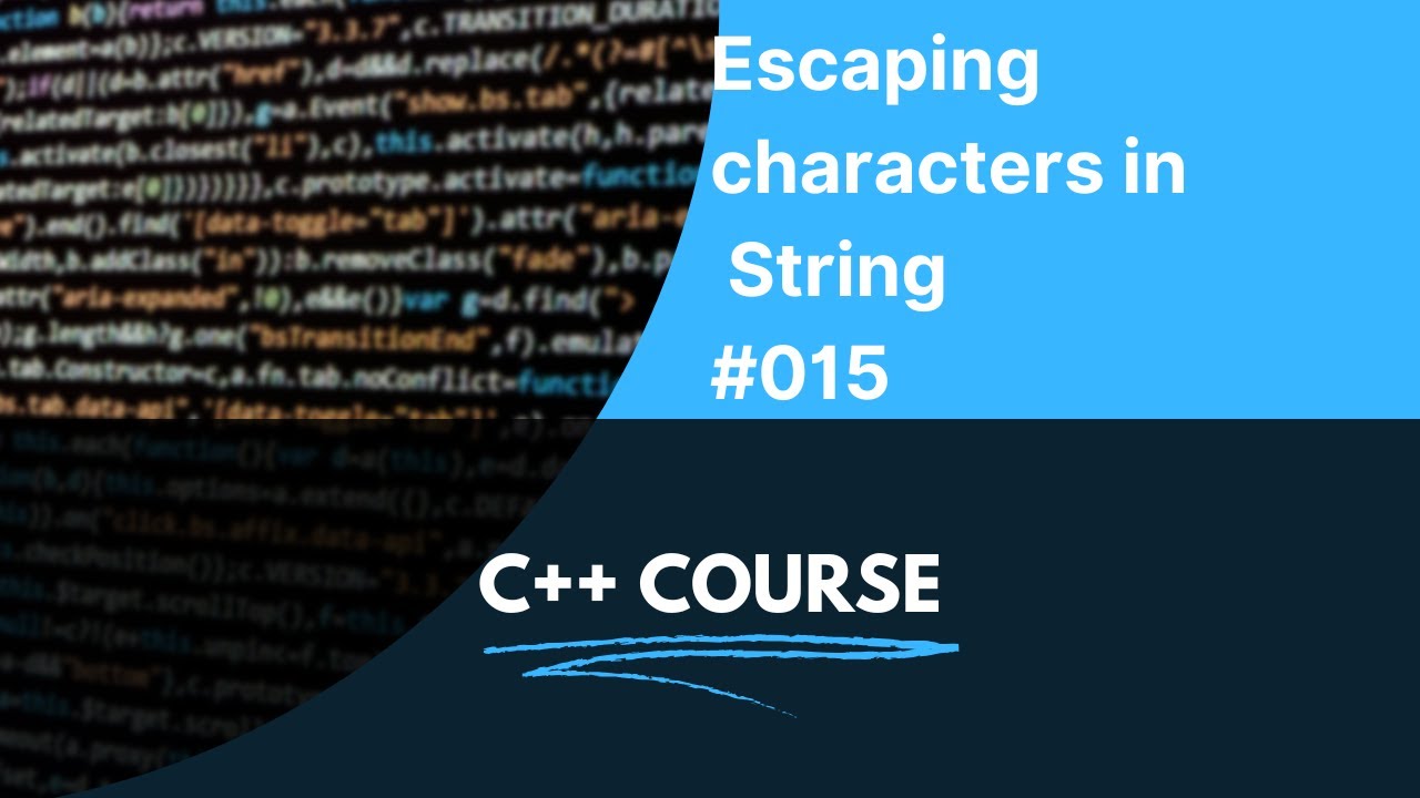 Escaping Characters | C++ In Arabic - YouTube