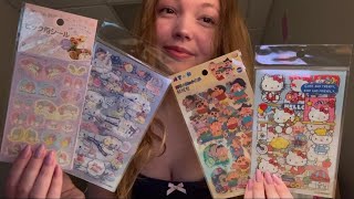 ASMR with Cute/Tingly Sticker Sheets!🩷🌟