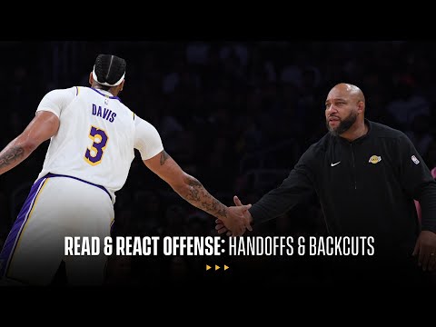 How Lakers players communicate on handoffs & backcuts | Laker Film Room