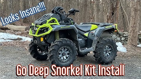 Best Snorkel Setup! How To Install a GO DEEP Snorkel Kit On A Can-Am Outlander 650 XMR