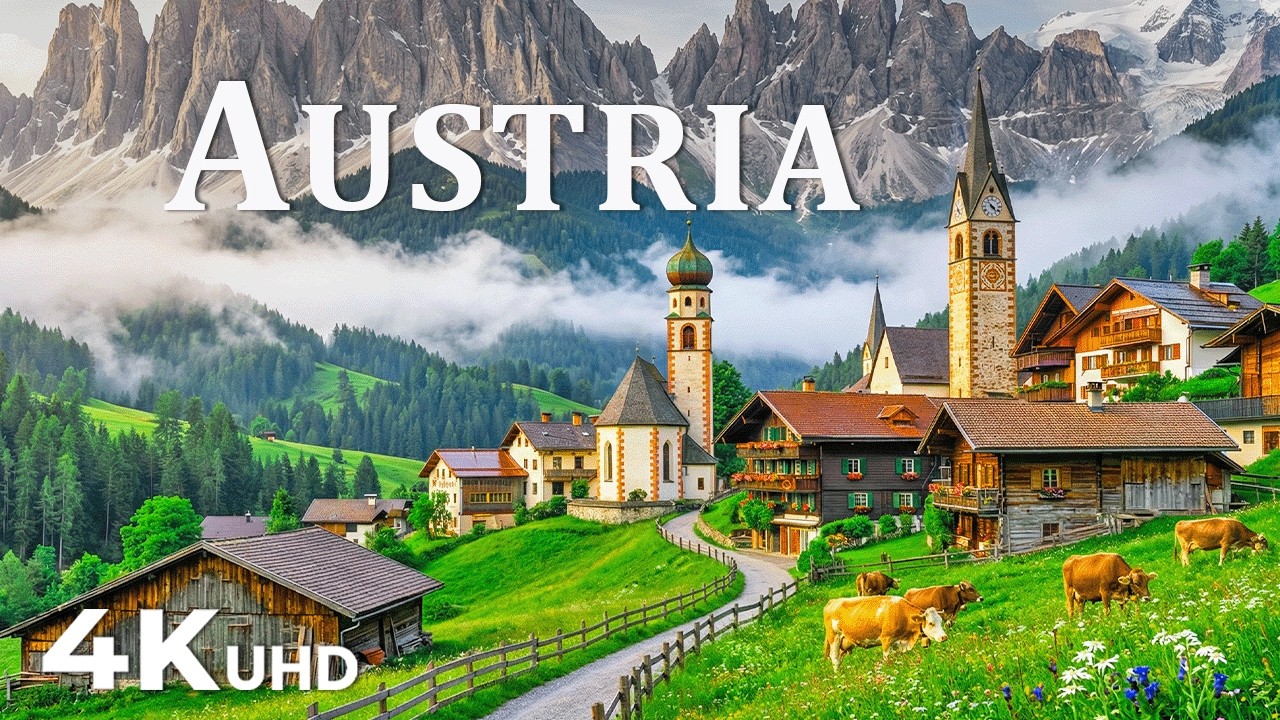 Austria 4K (New) | Alpine Fairytale – Hallstatt, Austrian Alps & Crystal Lakes