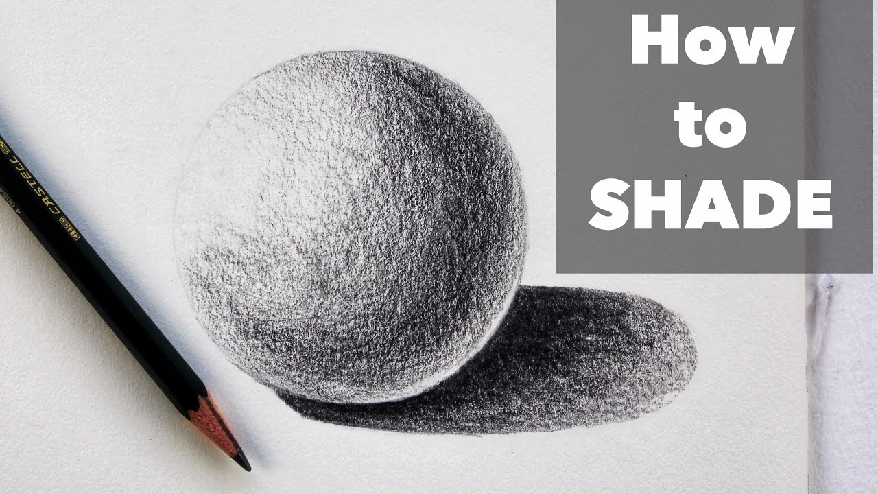 How to Shade with Pencil - Shading Lessons 