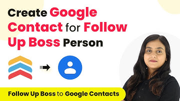 How to Create Google Contact for New Follow Up Boss Person