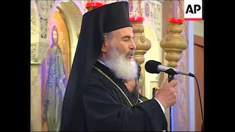 Leader of Greece's Orthodox Church, Archbishop Chr...