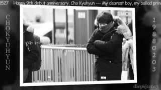 150527 Tim Hwang Saranghamnida ~ Kyuhyun 9th Debut Anniversary  (lyric/engsub)