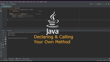 Create/Declare Method in JAVA | Java Core | ARBX 2019