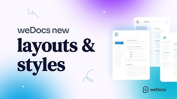 How to customize Layout and Styles in weDocs