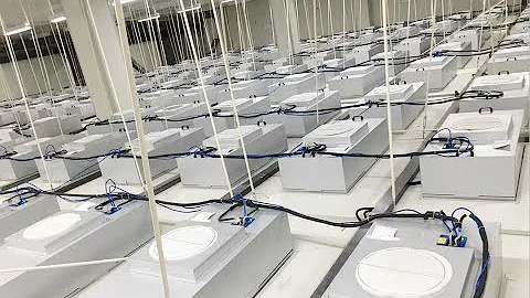 Clean room FFU ceiling grid installation