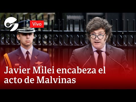 JAVIER MILEI HABLÓ EN EL ACTO A 43 AÑOS DE LA GUERRA DE MALVINAS