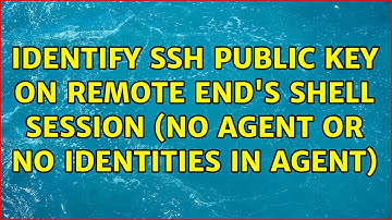 Identify SSH public key on remote end