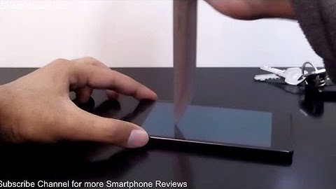 Infinix Zero 2 X509 Knife Test and Key Scratch Test