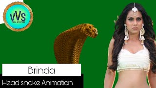 Naagin: Season 4 || Brinda Head Snake On Green Screen || Visual VFX Studio