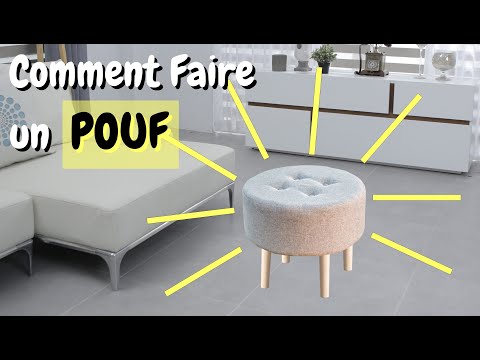 Vidéo: Comment fabriquer un pouf de vos propres mains