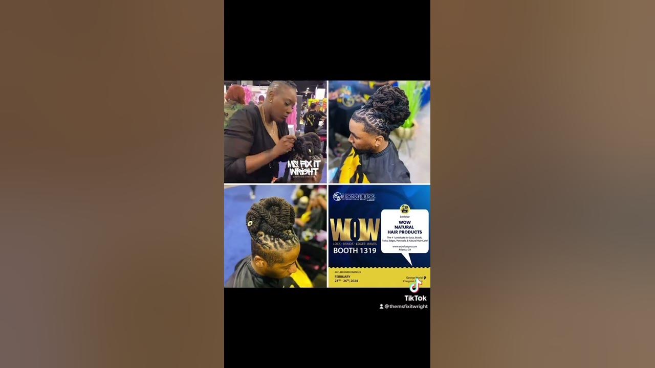 Ms. Fix It Wright Demo Loctician for WOW Hair Pro at Bronner Brothers