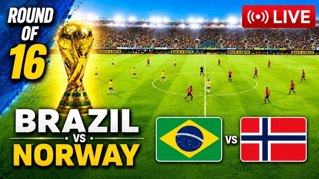•Live: Brazil Vs Norway I eFootball PES Video Game Simulation I Full Match Live Stream