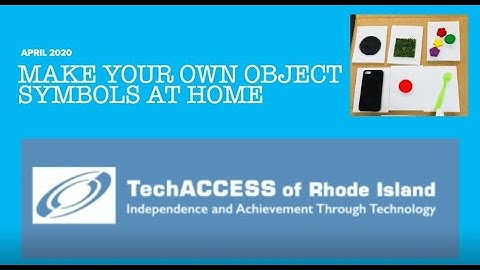 How to Make Object Symbols with Household Items