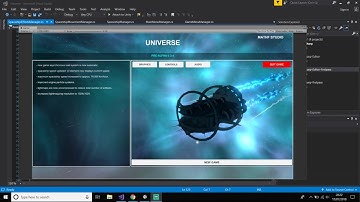 Main Menu Iteration (Unity/Space Game)