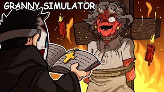 GRANNY IS POSSESSED! | Granny Simulator *NEW* Custom Cosmetics (w/ H2O Delirious)