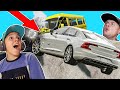 ЛИХАЧ на Вольво Выехал на Встречку в BeamNG Drive