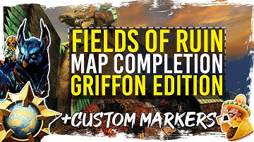 Guild Wars 2 - Fields of Ruin Map Completion with Custom Markers