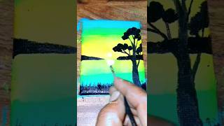 landscape painting | acrylic painting for beginners #painting