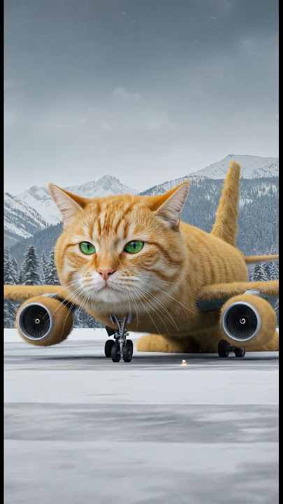 There's a plane with a cat's body 🐈🐈 #shorts #trendingshorts #shortvideo #fyp viral #funny #comedy