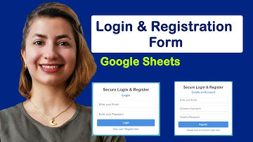 How to create login and registration form with Google sheets