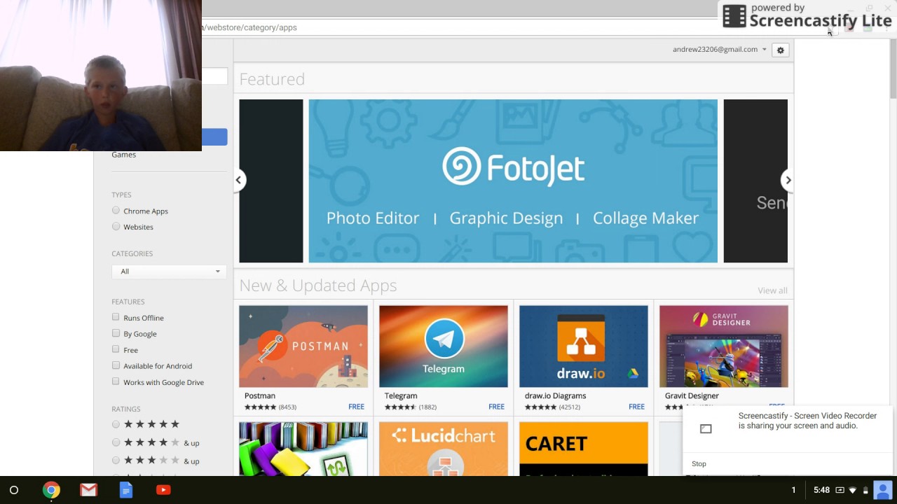 how to record a video on a chromebook with face cam YouTube