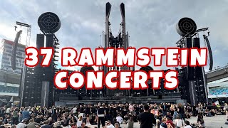 I have attended to 37 Rammstein concerts!