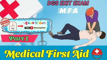 Medical First Aid Questions Answers #1 ⛑️ | | MFA Exit Exam Questions