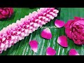 Rose petal garland for hair/gajra/bridal veni/bridal hairstyle/paneer rose/Damask rose