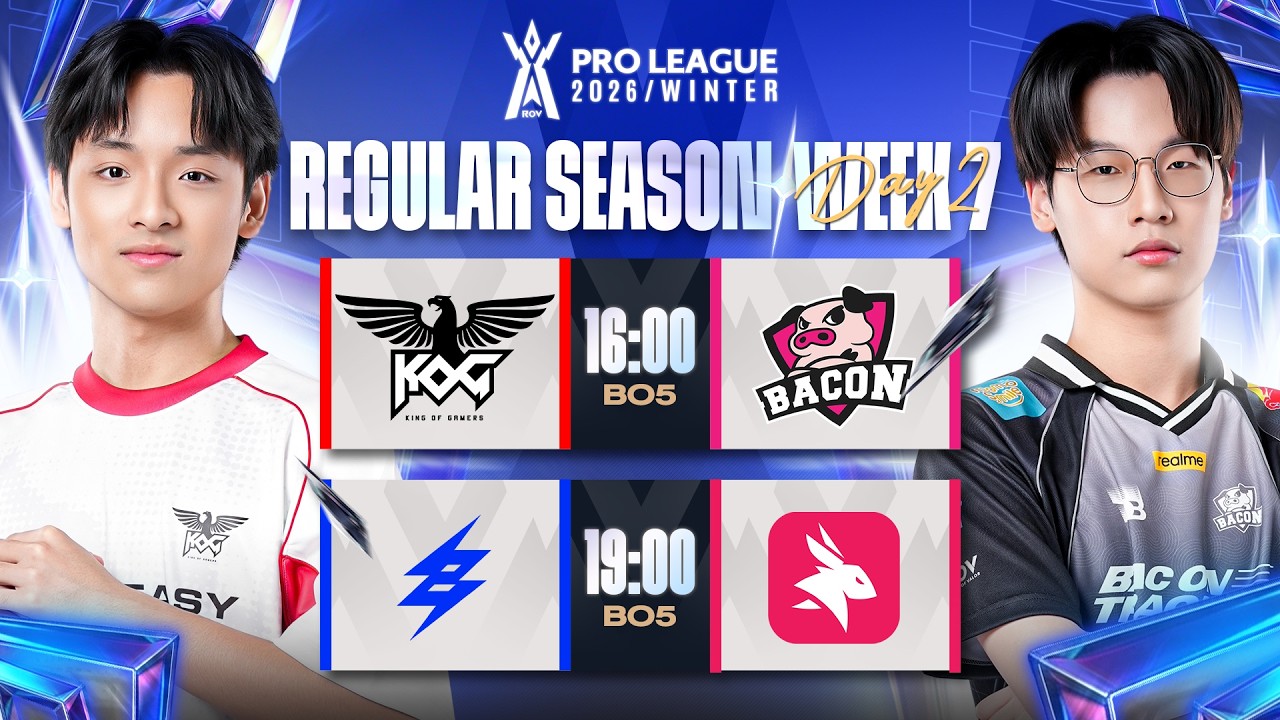การแข่งขัน RoV Pro League 2026 Winter | รอบเก็บคะแนน Week 7 Day 2