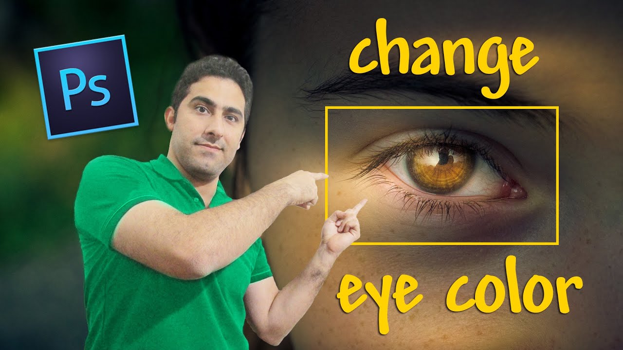 Photoshop : Change eye Color - YouTube