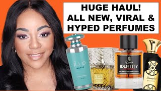 HUGE MIDDLE EASTERN FRAGRANCES HAUL| ALL VIRAL PERFUMES| UNBOXING AND FIRST IMPRESSION