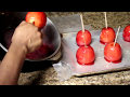 How to make strawberry candy apples