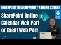 SharePoint Online Calendar Web Part or Event Web Part | Use the Events Web Part