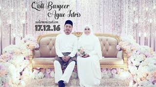 Ayue Idris Qisti Basyeer Solemnization