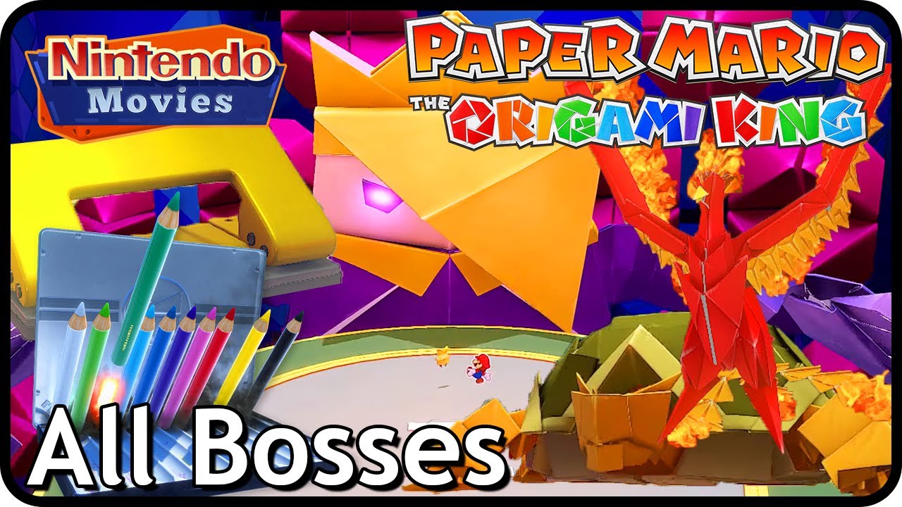 Paper Mario The Origami King All Boss Battles (Bossotronic Fighter