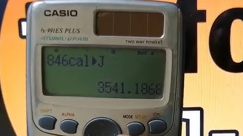 how to convert calorie to joule in casio fx991es plus !! calorie se joule me convert kaise kare