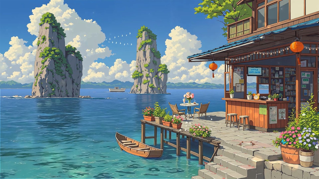 Lofi Summer Vibes 🌊 Seaside Coffee & Relaxing Lofi for a Sense of Peace ☕ Hip Hop Beats