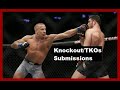 Georges St-Pierre UFC Finishes - Knockouts/TKOs/Submissions - Highlights (As of August 2020)