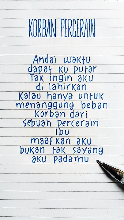 Korban Perceraian ~ Najwa Hasana ~ Andai waktu dapat ku putar Tak ingin aku dilahirkan 😭