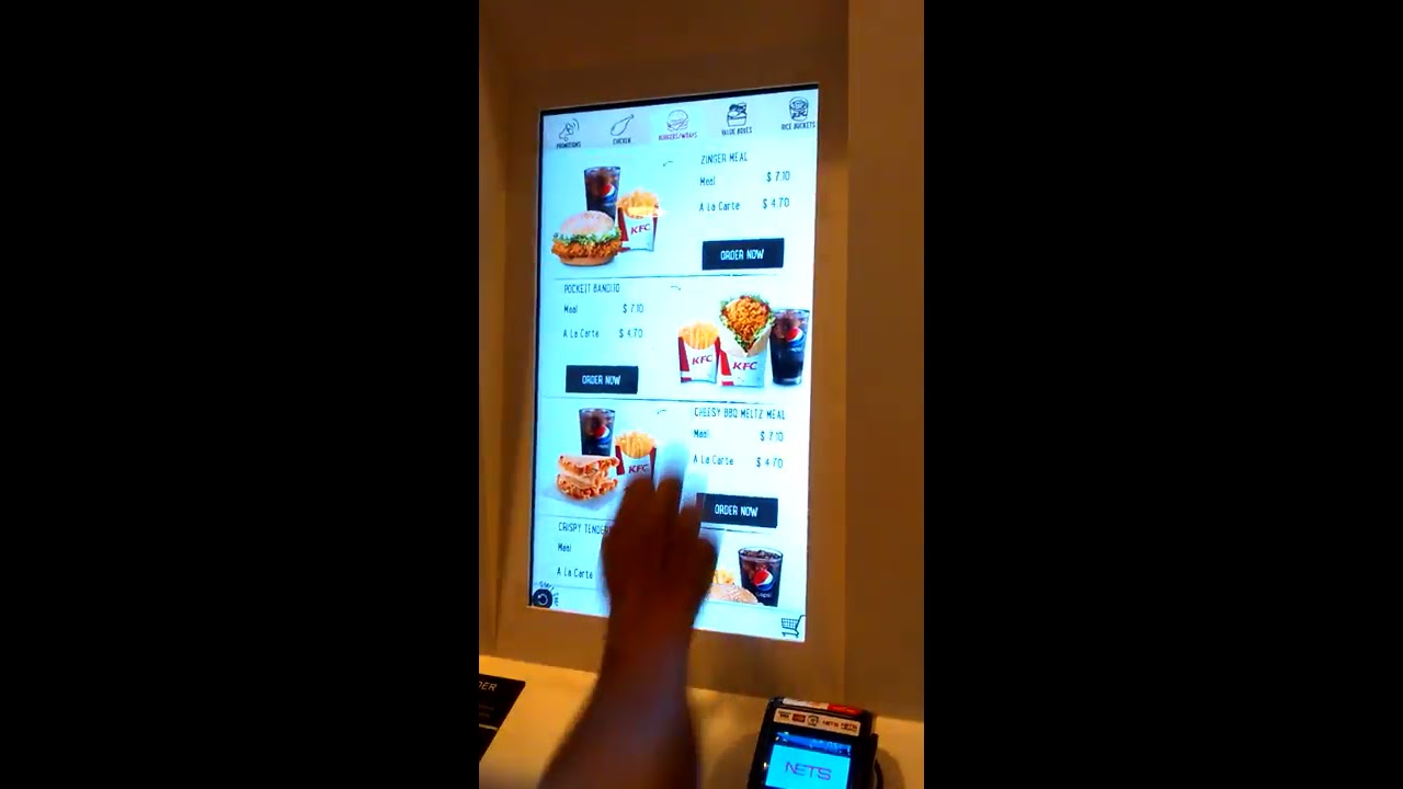 KFC Self Ordering Kiosk