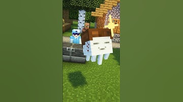Helping BABY GHAST make FRIENDS #shorts