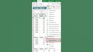 Border in excel || Smart work in excel #shorts #excel #exceltips